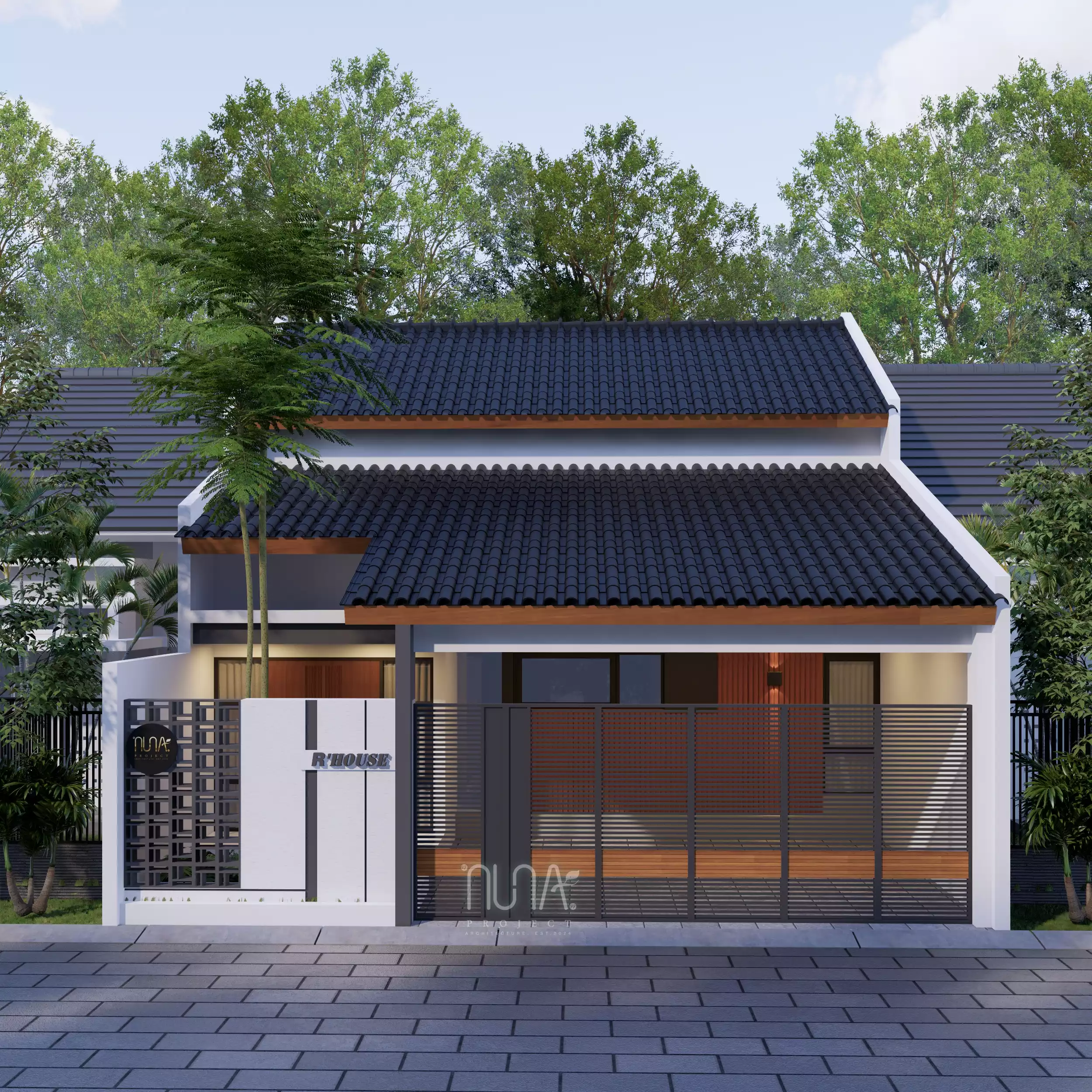 Desain Rumah Bu Riyani-Tegal